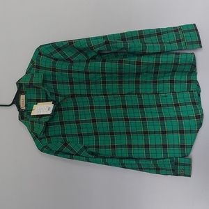 Women's flannel shirt green